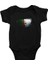 Cezayir - Algeria Siyah Unisex Bebek Body - Zıbın 1