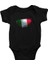 Italya - Italy Siyah Unisex Bebek Body - Zıbın 1
