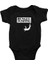 Bungee Jumping Siyah Unisex Bebek Body - Zıbın 1