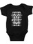 Desenli Tavşan Siyah Unisex Bebek Body - Zıbın 1