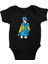 Ukraynalı Kız Fashion Siyah Unisex Bebek Body - Zıbın 1