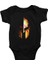 Spartalı Siyah Unisex Bebek Body - Zıbın 1