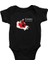Kanada Siyah Unisex Bebek Body - Zıbın 1