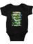 Akasya ve Sinek Kuşu Siyah Unisex Bebek Body - Zıbın 1