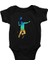 Badminton Siyah Unisex Bebek Body - Zıbın 1