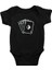 Briç Siyah Unisex Bebek Body - Zıbın 1