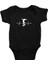 Kaykay Siyah Unisex Bebek Body - Zıbın 1