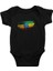 Etiyopya - Ethiopia Siyah Unisex Bebek Body - Zıbın 1