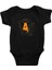 Ufo ve Alien Siyah Unisex Bebek Body - Zıbın 1