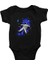 Uyuyan Astronot Siyah Unisex Bebek Body - Zıbın 1