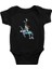 Güreş Siyah Unisex Bebek Body - Zıbın 1