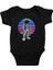 Retro Astronot Siyah Unisex Bebek Body - Zıbın 1