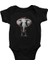Fil Siyah Unisex Bebek Body - Zıbın 1