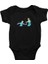 Eskrim Siyah Unisex Bebek Body - Zıbın 1
