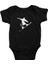 Snowboarding Siyah Unisex Bebek Body - Zıbın 1