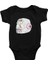 Astronot Kedicikler Siyah Unisex Bebek Body - Zıbın 1