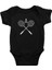 Badminton Siyah Unisex Bebek Body - Zıbın 1