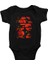 Kırmızı Gelincik Uğur Böceği Siyah Unisex Bebek Body - Zıbın 1