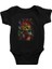 Doğal Ağlar Beyin Siyah Unisex Bebek Body - Zıbın 1