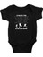 Dalgıç Siyah Unisex Bebek Body - Zıbın 1