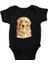 Golden Retriever Siyah Unisex Bebek Body - Zıbın 1