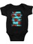Karpuz Siyah Unisex Bebek Body - Zıbın 1