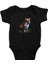 Tilki Siyah Unisex Bebek Body - Zıbın 1