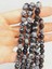 Kar Tanesi Obsidyen Taşı Faset Kesim Dizi 7.5mm (49252) 1