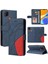 Kart Yuvası Standı Iki Renkli Dikiş Pu Flip ile Xiaomi Redmi 9c Için Kılıf (Yurt Dışından) 1