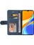 Kart Yuvası Standı Iki Renkli Dikiş Pu Flip ile Xiaomi Redmi 9c Için Kılıf (Yurt Dışından) 3