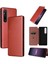 Sony Xperia 1 V 2023 Için Kılıf Deri Folio Flip Case Manyetik Karbon (Yurt Dışından) 1