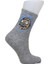 Look Socks Albert Einstein Emc Desenli Gri Kolej Çorap 3