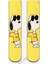 Snoopy Desenli Sarı Renkli Unisex Kolej Çorap 1