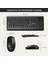 KW202 Kablosuz Türkçe Q Klavye & Mouse Set Siyah 3
