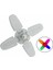 220V Tarzı Rgb E27 LED Ampul Vantilatör Pervanesi Zamanlama Lambası AC220V 28W Katlanabilir LED Ampul Lampada Gece Işıkları Ev Tavan Işık Aydınlatma (Yurt Dışından) 1