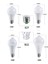 20W Tarzı Beyaz Pır LED Ampul Hareket Sensörlü Ampuller 12W 15W 18W 20W LED Lamba 110V 220V Kızılötesi Radyasyon Sensörlü Ampul (Yurt Dışından) 4