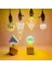 G95 3D Renkli Dekorasyon LED Ampul E27 Retro Lamba Vintage Edison LED Ampul ST64 A60 G80 G95 G125 Kalp Noel Gece Lambası (Yurt Dışından) 2