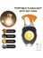 Turuncu Mini Cob Anahtarlık El Feneri Çok Fonksiyonlu Cep Çalışma Işığı Açık Kamp Lambası Seyahat Fener USB Şarj Edilebilir Uyarı Işığı (Yurt Dışından) 2