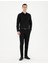 Erkek Siyah Slim Fit Armürlü Uzun Kollu Gömlek 50289391-VR046 4