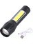 Siyah1 LED Mini Torch Şarj Edilebilir El Feneri Taşınabilir USB Şarj El Feneri Yüksek Güç Bankası Kamp Su Geçirmez Uzun Menzilli Fener (Yurt Dışından) 1