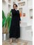 Incili Abaya ve Elbise Takım 8491 Siyah 2