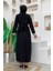 Incili Abaya ve Elbise Takım 8491 Siyah 3