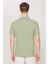 AC&Co / Altınyıldız Classics Erkek Çekmeyen Pamuklu Kumaş Regular Fit Rahat Kesim Yeşil Kıvrılmaz Polo Yaka Cepli Tişört 6
