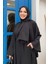 Şalıyla Birlikte Tulum ve Abaya Ikili Takım 8519 Siyah 4