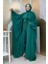 Şalıyla Birlikte Tulum ve Abaya Ikili Takım 8519 Zümrüt 3