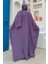Şalıyla Birlikte Tulum ve Abaya Ikili Takım 8519 Lila 2