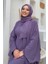 Şalıyla Birlikte Tulum ve Abaya Ikili Takım 8519 Lila 4