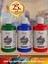 Yeşil-Mavi-Kırmızı Akrilik Boya 3'lü Set 3X250GR Dekoratif, Hobi Amaçlı, Sanatsal, Canlı Renkler 2