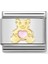 Composable Classic Dekoratif Link - Semboller - Pembe Ayı - (64 Pink Bear) 18K Altın 1