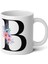 Kişiselleştirilebilir B Harfli Baskılı Premium Porselen Kupa Bardak 1